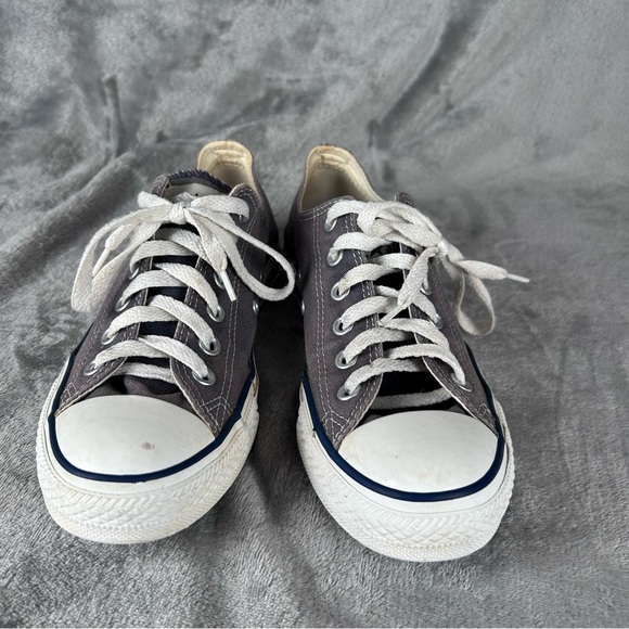Converse All Star Low Top Sneakers Mens 6 Womens 8 Faded Navy Blue Chuck Taylors - Picture 4 of 13